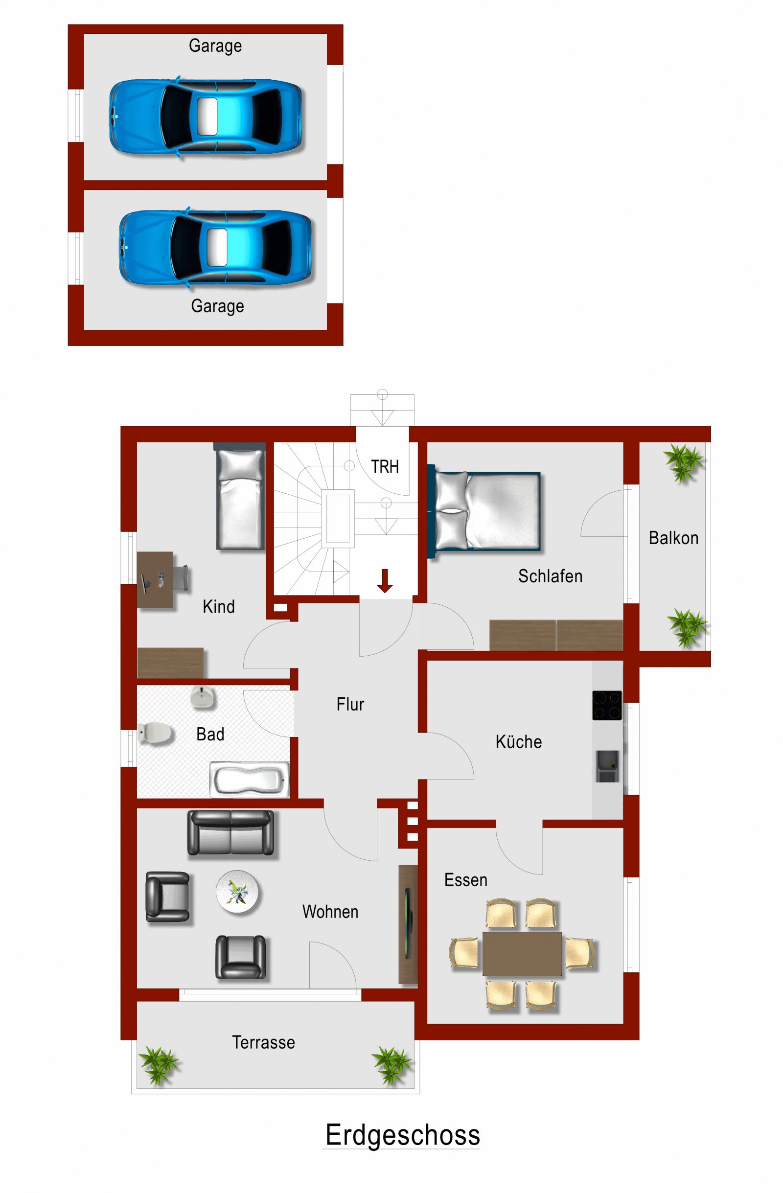 3-Familienhaus auf sehr großem Grundstück in ruhiger Lage  ++ mit Möglichkeit zur Bebauung ++