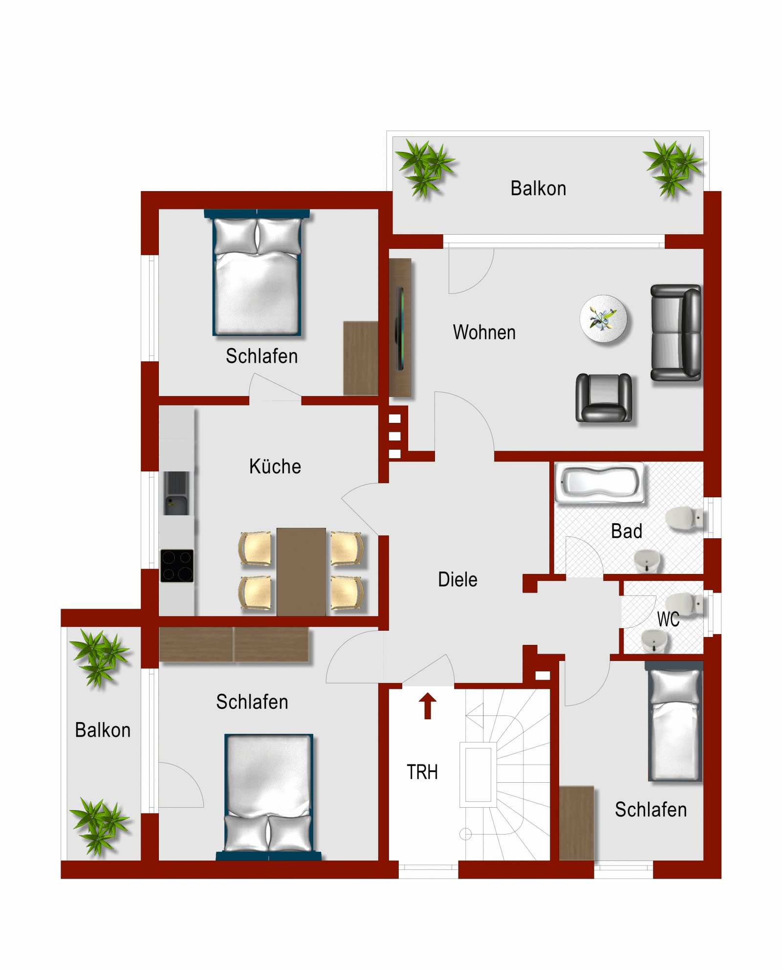 3-Familienhaus auf sehr großem Grundstück in ruhiger Lage  ++ mit Möglichkeit zur Bebauung ++