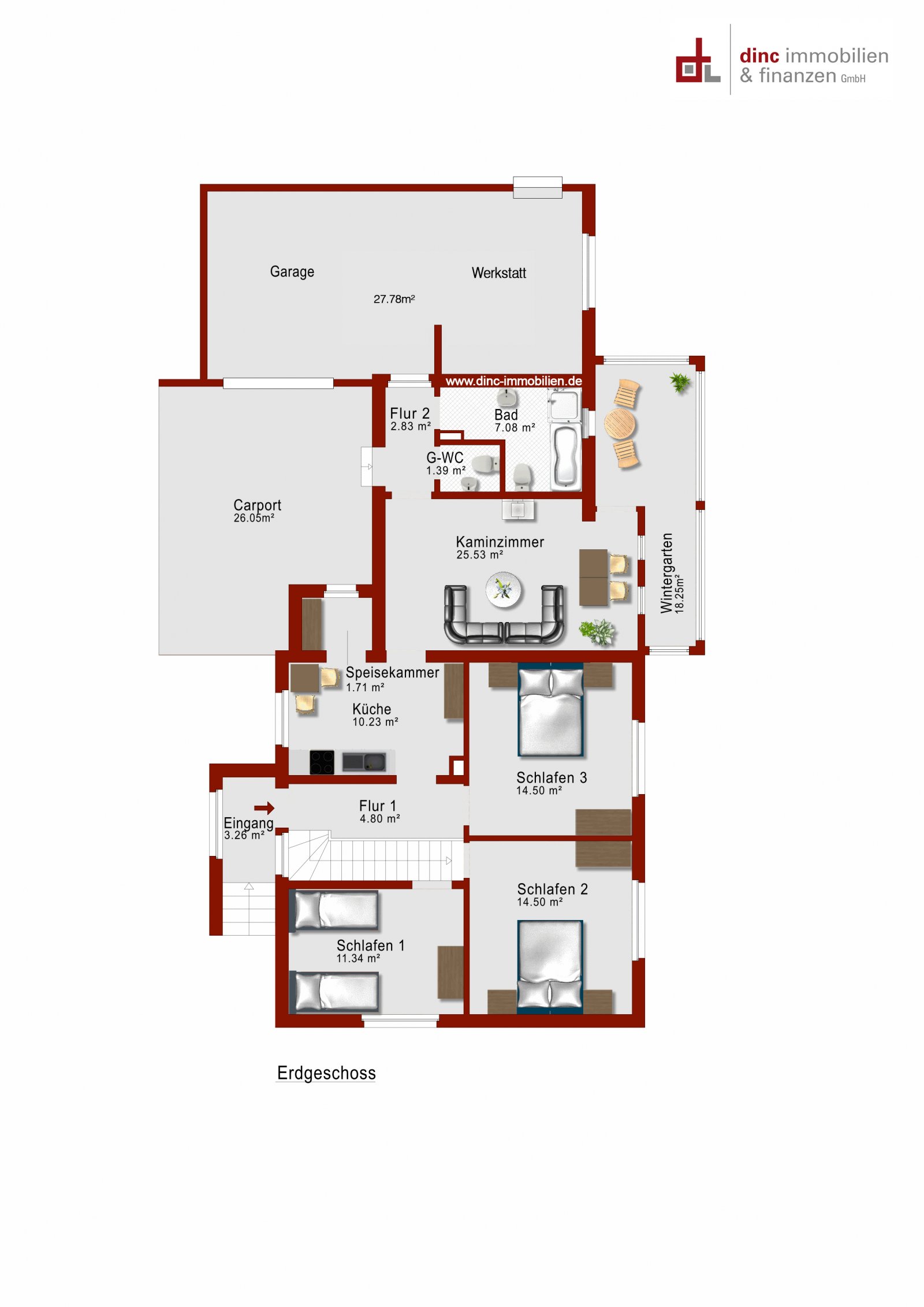 Wohngenuss mit Charme - gepflegtes Ein- bis Zweifamilienhaus mit Wintergarten