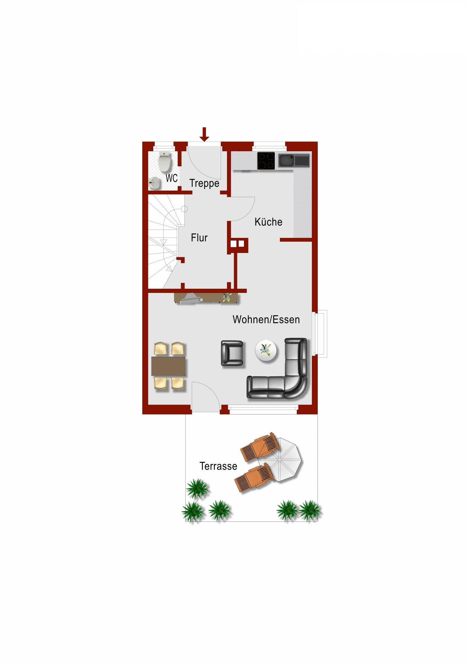 Ihr neues Zuhause in Lockhausen - Gemütliches Reihenendhaus in Kurstadt-Nähe
