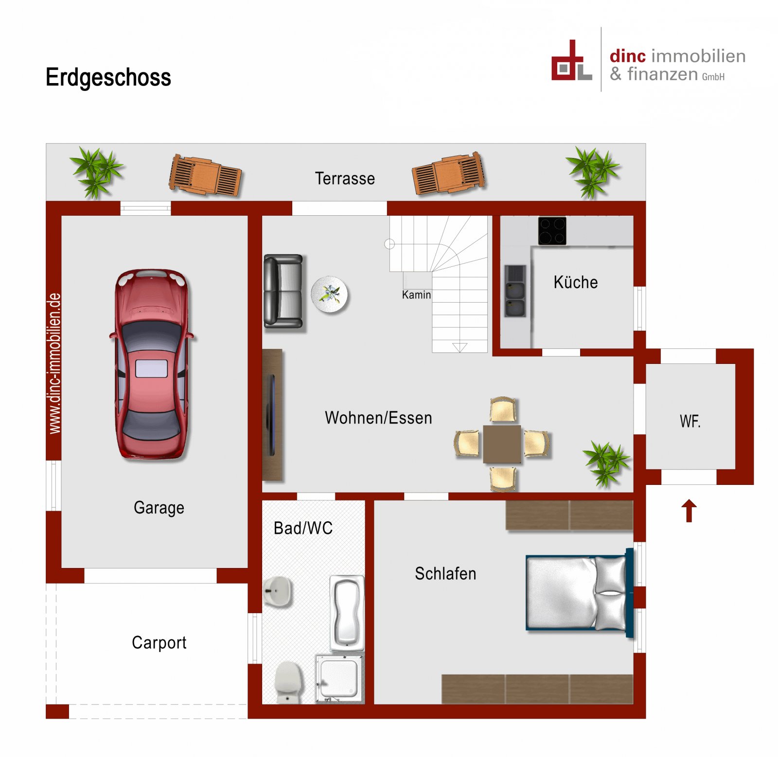 Stilvoller Bungalow mit Charme – Garage, Carport und Pool inklusive