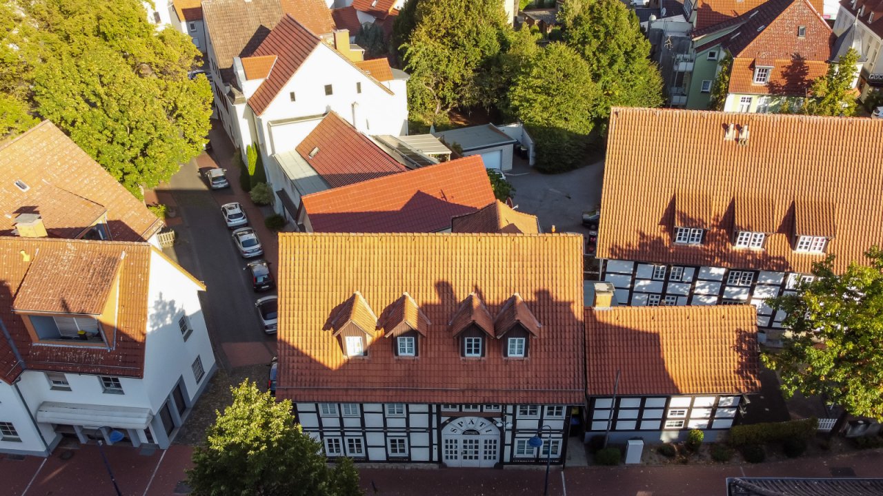 Drohne Straßenansicht Drohne Straßenansicht