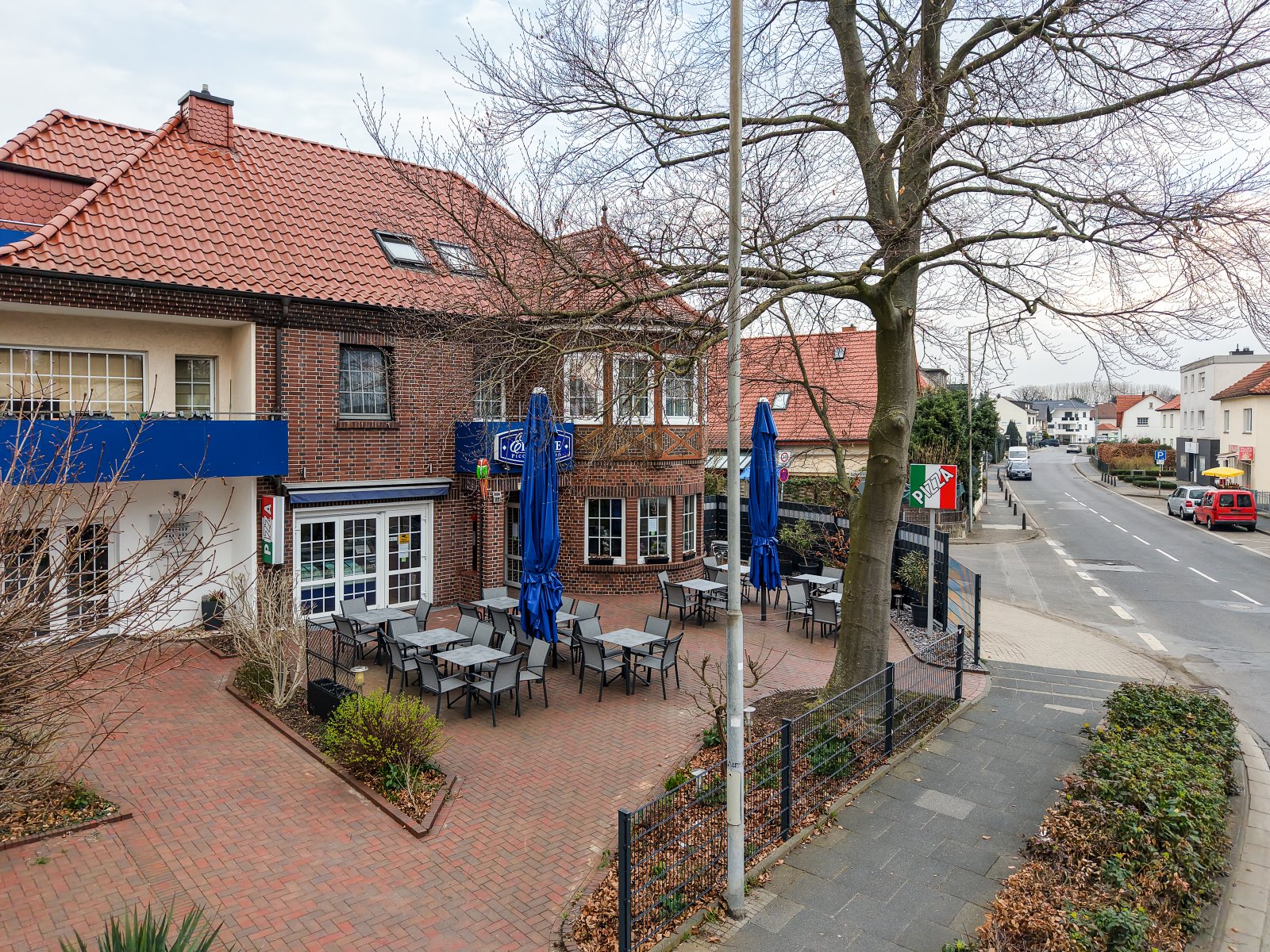 Drohnenbild Straßenansicht