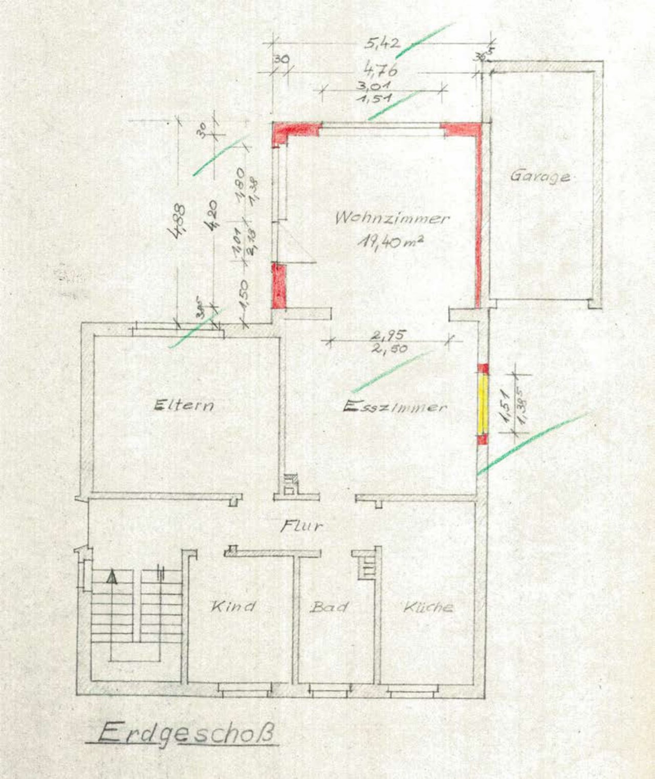 Grundrisse Erdgeschoss mit Anbau